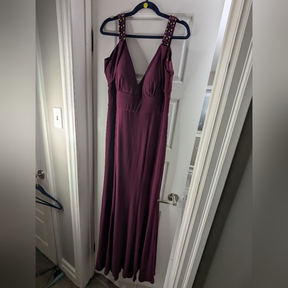Betsy adam Deep Burgandy Evening Dress